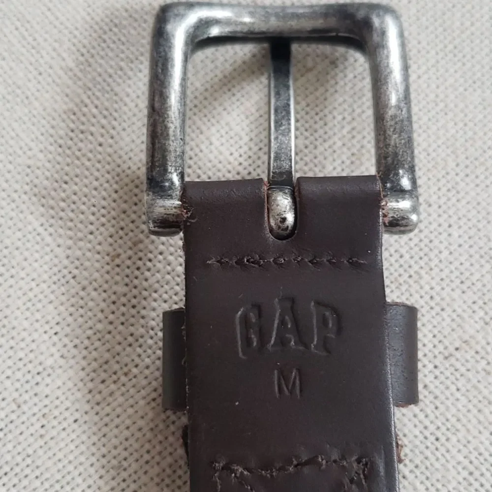 Gap Kid's Braided Leather Belt Brown Silver Buckle Casual